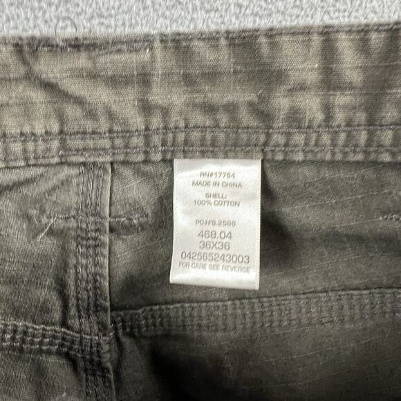 Key Pants 36X36 Gray Double Knee Outdoor Workwear Thrashed Dungaree Jeans - Picture 4 of 9